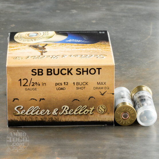 S&B 12GA 2.75" #OO 1-1/4OZ 12-PELLETS