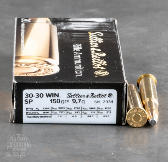 S&B 30-30 WIN 150GR SP AMMO 20RDS S&B 30-30 WIN 150GR SP AMMO 20RDS