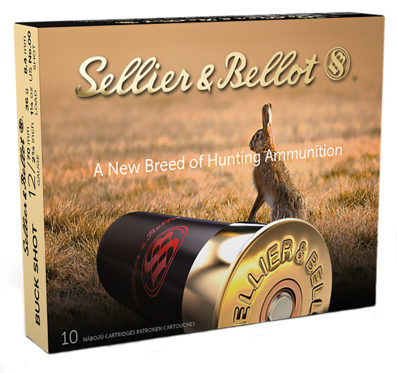 S&B 12GA 2-3/4" 1-1/8OZ #1 BUCKSHOT 12 PELLET AMMO 10RDS