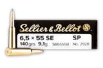 S&B 6.5X55 SWEDISH 140GR AMMO 20RDS