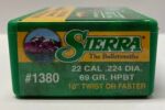 SIERRA 22CAL (.224") 69GR HPBT MATCHKING BULLETS 100CT