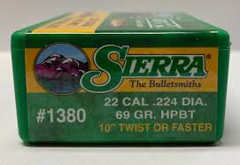 SIERRA 22CAL (.224") 69GR HPBT MATCHKING BULLETS 100CT