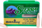 SIERRA 22CAL (.224") 77GR HPBT MATCHKING W/CANNELURE BULLETS 50CT