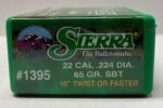 SIERRA 22CAL (.224") 65GR SBT GAMEKING BULLETS 100CT