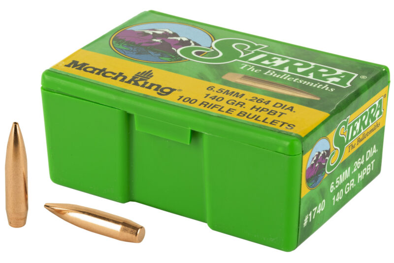 SIERRA 6.5MM (.264) 140GR HPBT MATCHKING BULLETS 100CT SIERRA 6.5MM (.264") 140GR HPBT MATCHKING BULLETS 100CT