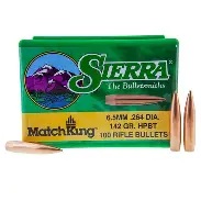 SIERRA 6.5MM (.264") 142GR HPBT MATCHKING BULLETS 100CT