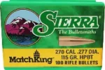 SIERRA 6.8 (.277") 115GR HPBT MATCHKING BULLETS 100CT