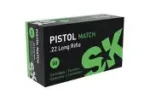SK PISTOL MATCH 22LR 40GR RN AMMO 500RDS