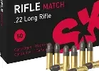 SK RIFLE MATCH 22LR 40GR RN AMMO 500RDS