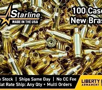STARLINE 6MM ARC UNPRIMED BRASS 100CT