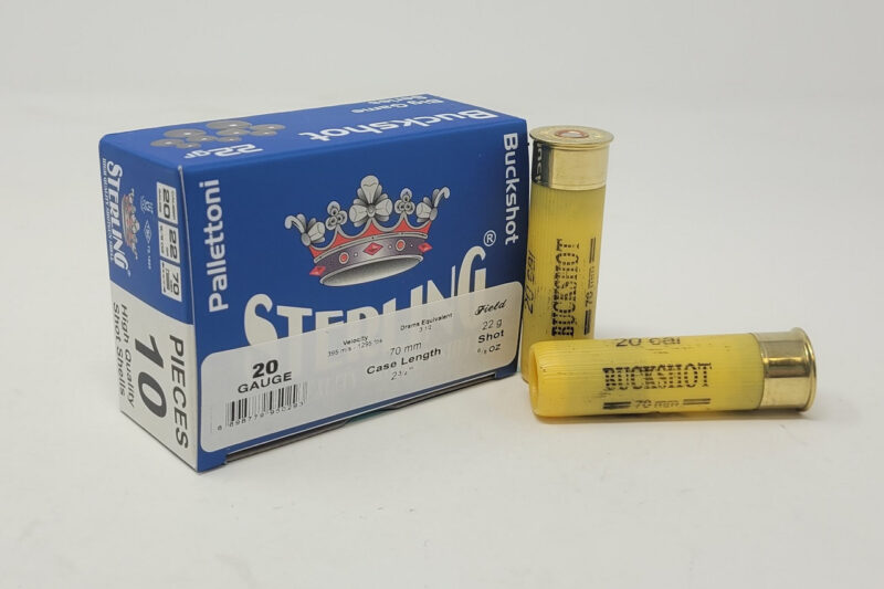 STERLING 20GA BUCKSHOT 2.75 3:4OZ STERLING 20GA 2.75" 3/4OZ 00 BUCKSHOT 10RDS