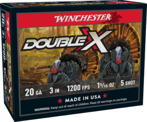 WINCHESTER DOUBLE X TURKEY 20GA 3" 1-5/16OZ 1200FPS #5 AMMO 10RDS