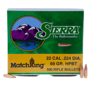 SIERRA 22CAL (.224") 69GR HPBT MATCHKING BULLETS 500CT