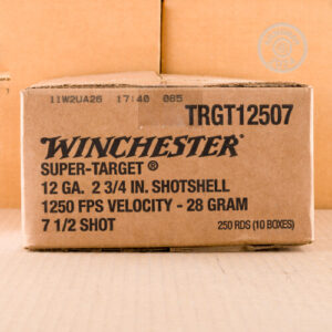 WINCHESTER SUPER TARGET 12GA 2.75" 1-1/8OZ #7.5 AMMO 250RDS