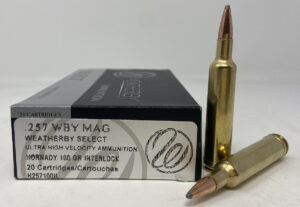 WEATHERBY 257 WBY MAG 100GR HORNADY INTERLOCK AMMO 20RDS