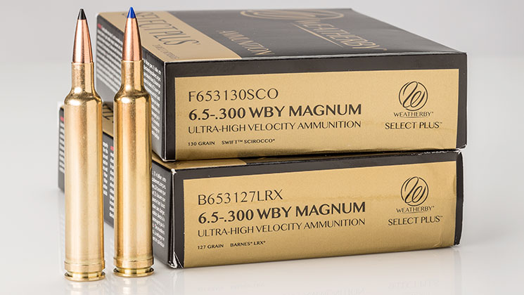 WEATHERBY 6.5-300MAG 127gr LRX WEATHERBY 6.5-300 MAG 127GR BARNES LRX AMMO 20RDS
