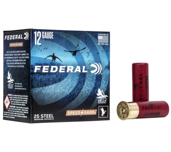 WF142 FEDERAL SPEED SHOK STEEL 12GA 3" 1450FPS 1-1/4OZ BB AMMO 25RDS
