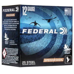 FEDERAL SPEED SHOK STEEL 12GA 3" 1450FPS 1-1/4OZ #2 AMMO 25RDS