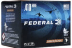 FEDERAL SPEED SHOK STEEL 410 BORE 3" 3/8OZ 1400FPS #6 AMMO 25RDS