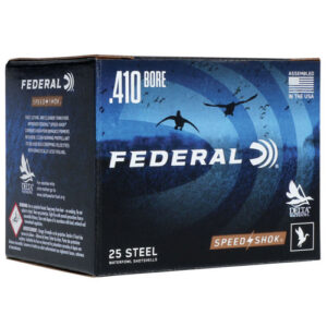 FEDERAL SPEED SHOK STEEL 410 BORE 3" 3/8OZ 1400FPS #6 AMMO 25RDS