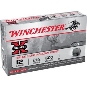 WINCHESTER SUPER-X 12GA 2.75" 1OZ 1600FPS RIFLED SLUG 5RDS