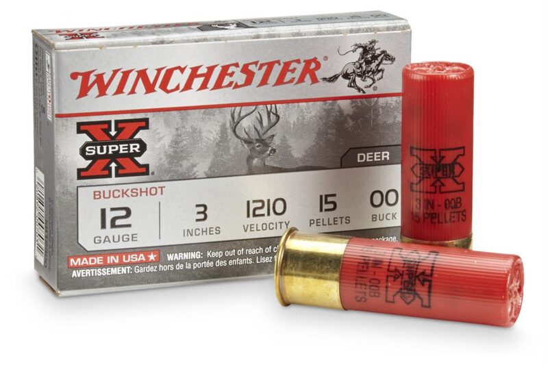 WINCHESTER 12GA 3 SX-MAG 00 BUCKSHOT 5 CT WINCHESTER SUPER-X 12GA 3" 1210FPS 15 PELLET #00 BUCKSHOT AMMO 5RDS