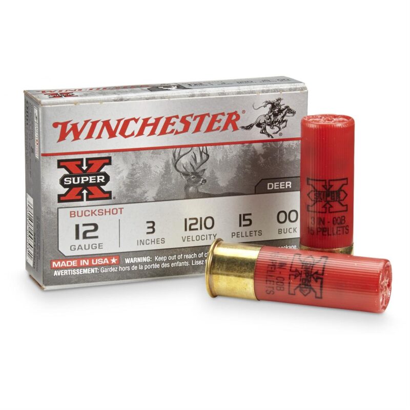 WINCHESTER SUPER-X 12GA 3" 1210FPS 15 PELLET #00 BUCKSHOT AMMO 5RDS
