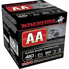 WINCHESTER AA 410GA 2.5" 1/2OZ 1300FPS #8 AMMO 25RDS