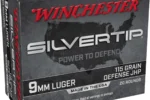 WINCHESTER SILVERTIP 9MM LUGER 115GR DEFENSE JHP AMMO 20RDS