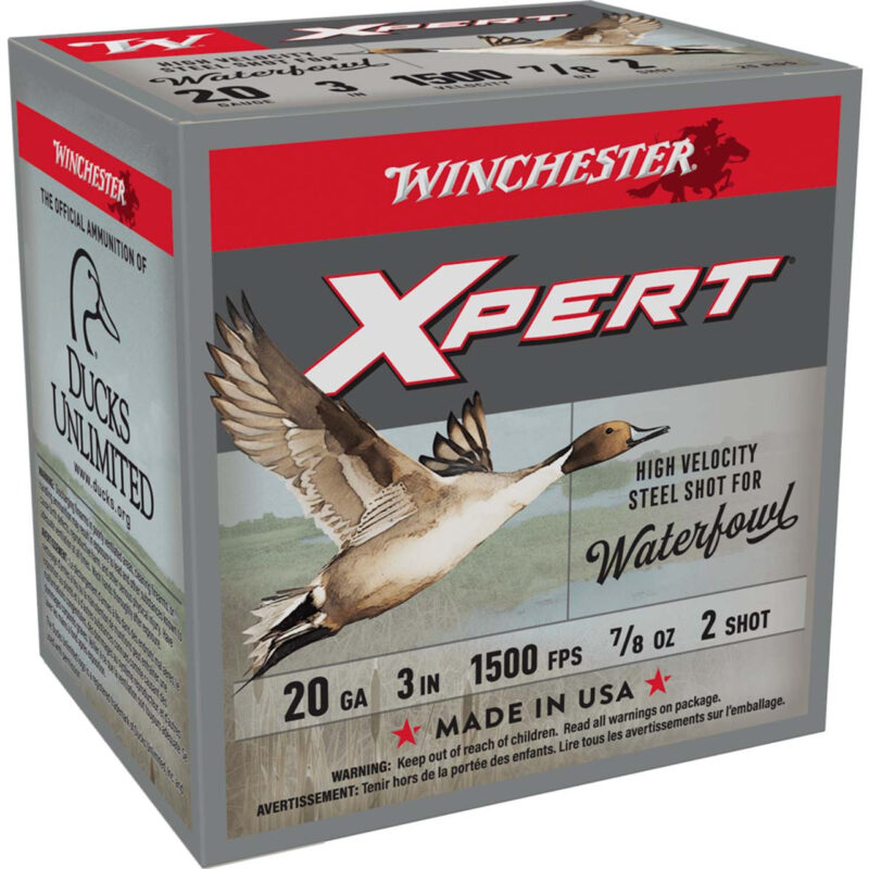 WINCHESTER XPERT STEEL HV 20GA 3" 7/8OZ 1500FPS #2 AMMO 25RDS