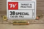 WINCHESTER 38 SPL 130GR FMJ 50CT