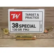 WINCHESTER 38 SPL 130GR FMJ 50CT