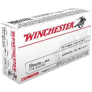 WINCHESTER DEFENSE 9MM 115GR JHP AMMO 50RDS