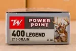 WINCHESTER SUPER-X 400 LEGEND 215GR POWER POINT AMMO 20RDS
