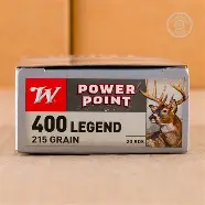 WINCHESTER SUPER-X 400 LEGEND 215GR POWER POINT AMMO 20RDS