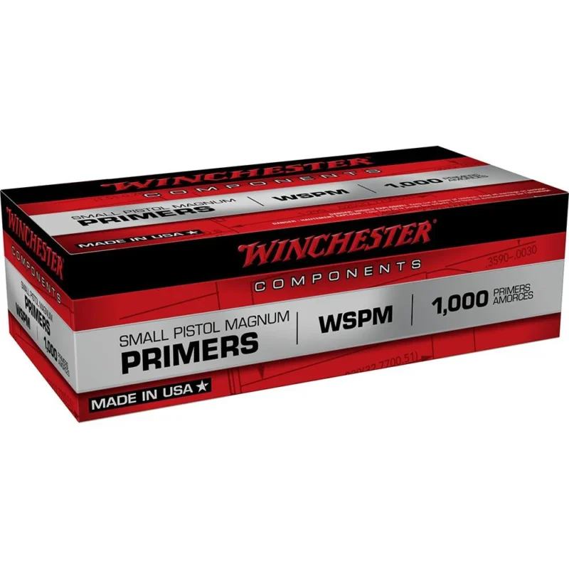 WINCHESTER WSPM SMALL PISTOL MAGNUM PRIMERS 1,000CT