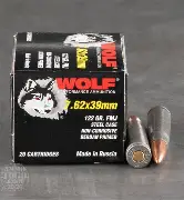 wolf 7.62x39 122gr FMJ – 20rd
