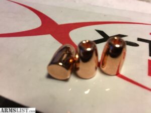 X-TREME 9MM (.355") 124GR COPPER PLATED HOLLOW POINT BULLETS 500CT