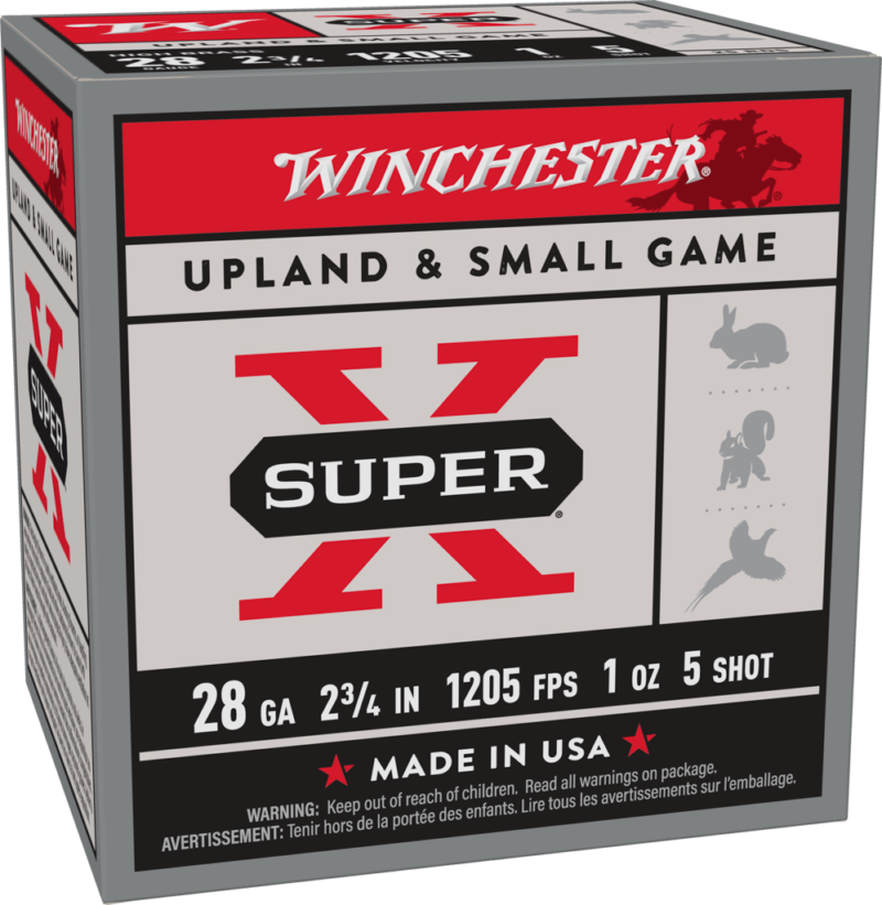 WINCHESTER SUPER-X 28GA 2.75" 1OZ 1205FPS #5 AMMO 25RDS