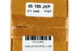ZERO 45CAL (.452") 185GR JHP BULLETS 500CT