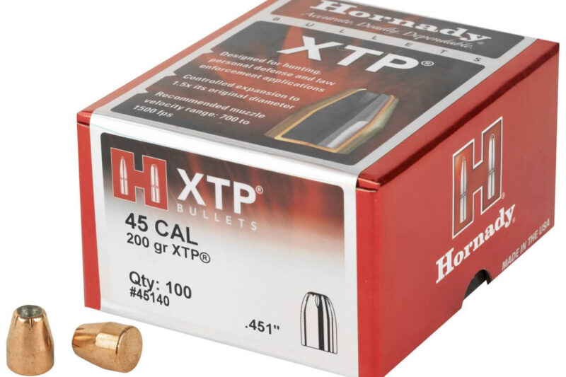 HORNADY 45CAL (.451") 200GR XTP BULLETS 100CT