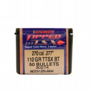 BARNS 270 (.277") 110g TTSX TIPPED-BT BULLETS 50CT