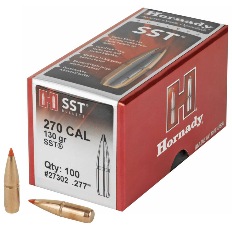 HORNADY 270 (.277") 130GR SST BULLETS 100CT