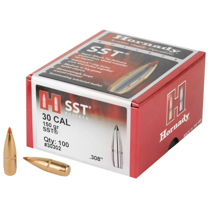 HORNADY 30CAL (.308") 150GR SST BULLETS 100CT