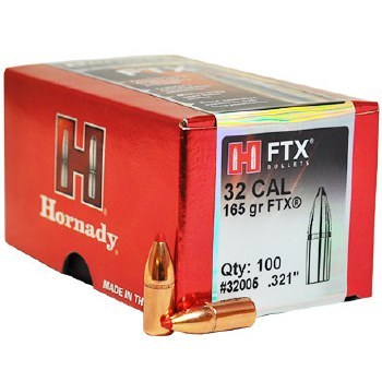 hornady-32005-32cal-165gr-ftx HORNADY 32CAL (.321") 165GR FLEX-TIP BULLETS 100CT