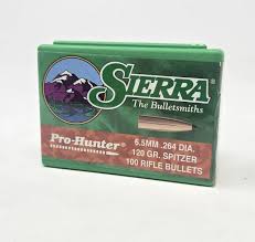 SIERRA 6.5MM (.264") 120GR PRO-HUNTER SPITZER BULLETS 100CT