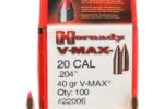 HORNADY 20 CAL (.204") 40GR VMAX BULLETS 100CT