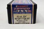 BARNES 22CAL (.224") 62GR TTSX BT BULLETS 50CT