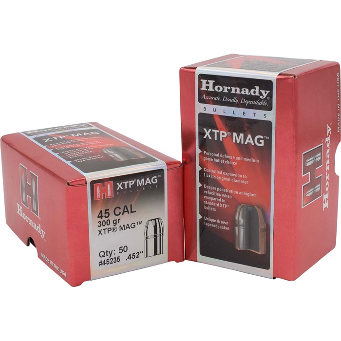 HORNADY 45 CAL (.452") 300GR XTP BULLETS 100CT