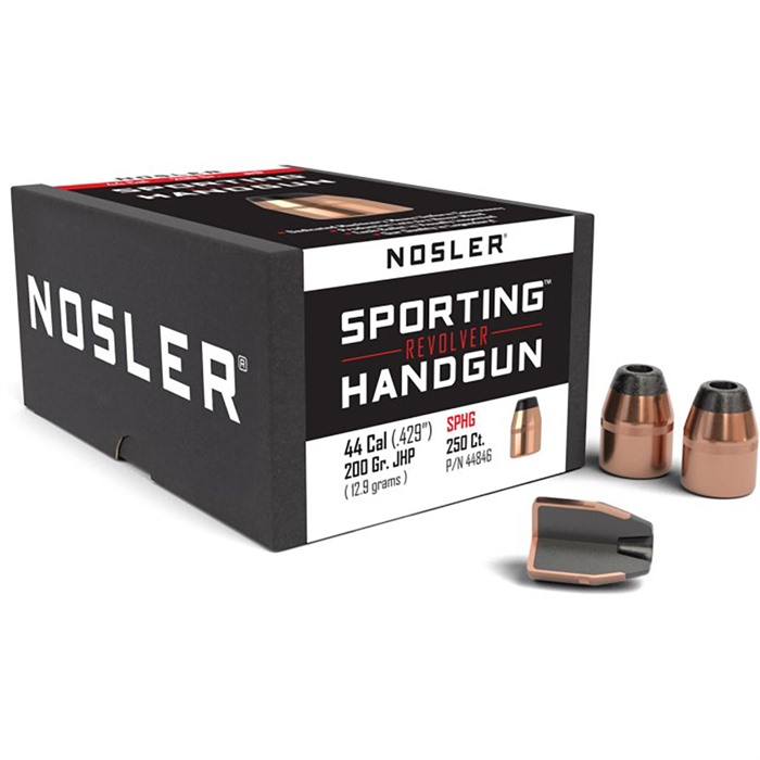 NOSLER 44CAL (.429") 200gr JHP BULLETS 250CT